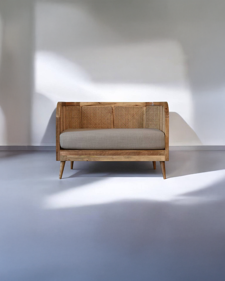 Eliseo Larissa Mud Linen Sofa